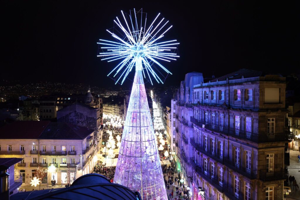 La imagen más espectacular e icónica de la Navidad de Vigo: desde la megaestrella a la noria