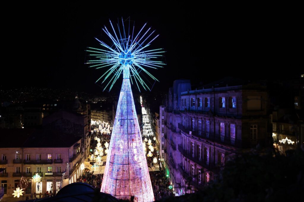 La imagen más espectacular e icónica de la Navidad de Vigo: desde la megaestrella a la noria