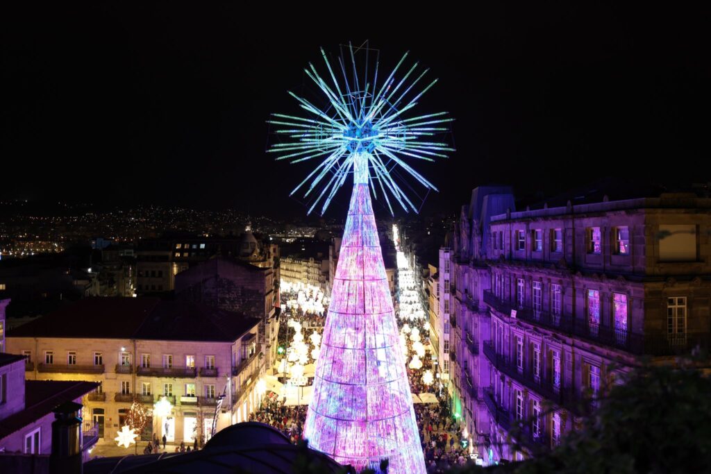 La imagen más espectacular e icónica de la Navidad de Vigo: desde la megaestrella a la noria