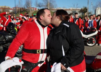La historia de amor más bonita de la Papanoelada Motera de Vigo: Quique y Lorena