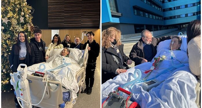 Sorpresa de Navidad en el Cunqueiro: un emotivo y mágico paseo desde la UCI