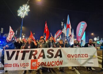 Empleados de Vitrasa vuelven a salir a la calle para pedir a la empresa que se siente a negociar un nuevo convenio