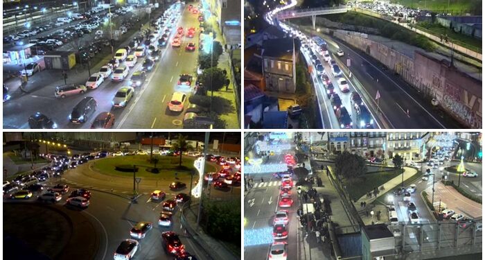 Y después del día de Navidad… las calles de Vigo se colapsan de nuevo
