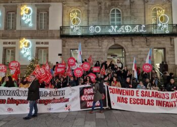 Educadoras infantiles claman en Vigo por el “desbloqueo” de la negociación del convenio y piden un salario “justo”