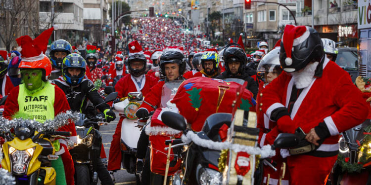 La Papanoelada Motera de Vigo confirma su recorrido de 2023 tras el visto bueno municipal