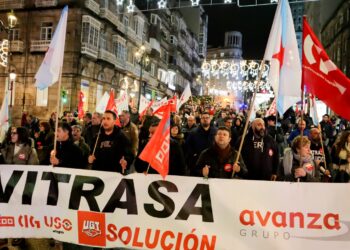 La huelga de Vitrasa continúa: los trabajadores hablan de «decepción» y critican la «chulería» de la empresa