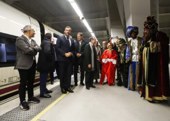 Llegada de los Reyes Magos a Vialia esta mañana