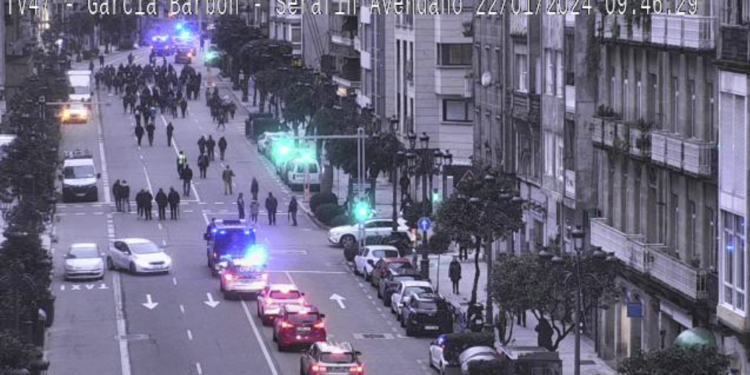 Sin incidentes en la primera jornada de protestas de los trabajadores de Vitrasa