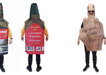 Botella de aceite, Barbie y el «Me gusta la fruta», disfraces estrella del Entroido