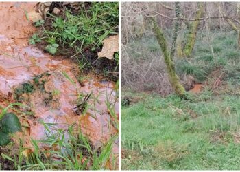 Adega denuncia un nuevo vertido al río Lagares, a su paso por el aeropuerto de Peinador