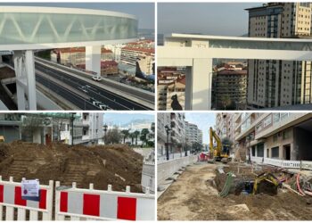 Avanzan las obras de Vigo Vertical para culminar su proyecto estrella en el mes de febrero