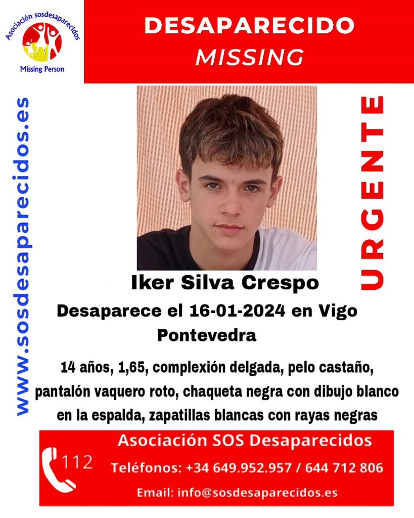 Buscan en Vigo a un menor de edad desaparecido desde hace cinco días