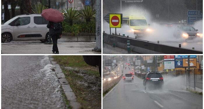 Una tromba de agua sobre Vigo: inundaciones tras 10 litros por m2 en 15 minutos