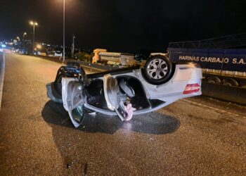 Dos de los tres conductores que volcaron su vehículo esta semana dieron positivo en alcohol y drogas