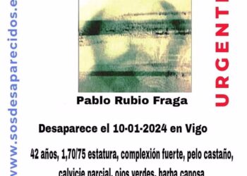 Buscan a un hombre que desapareció el día 10 en Vigo