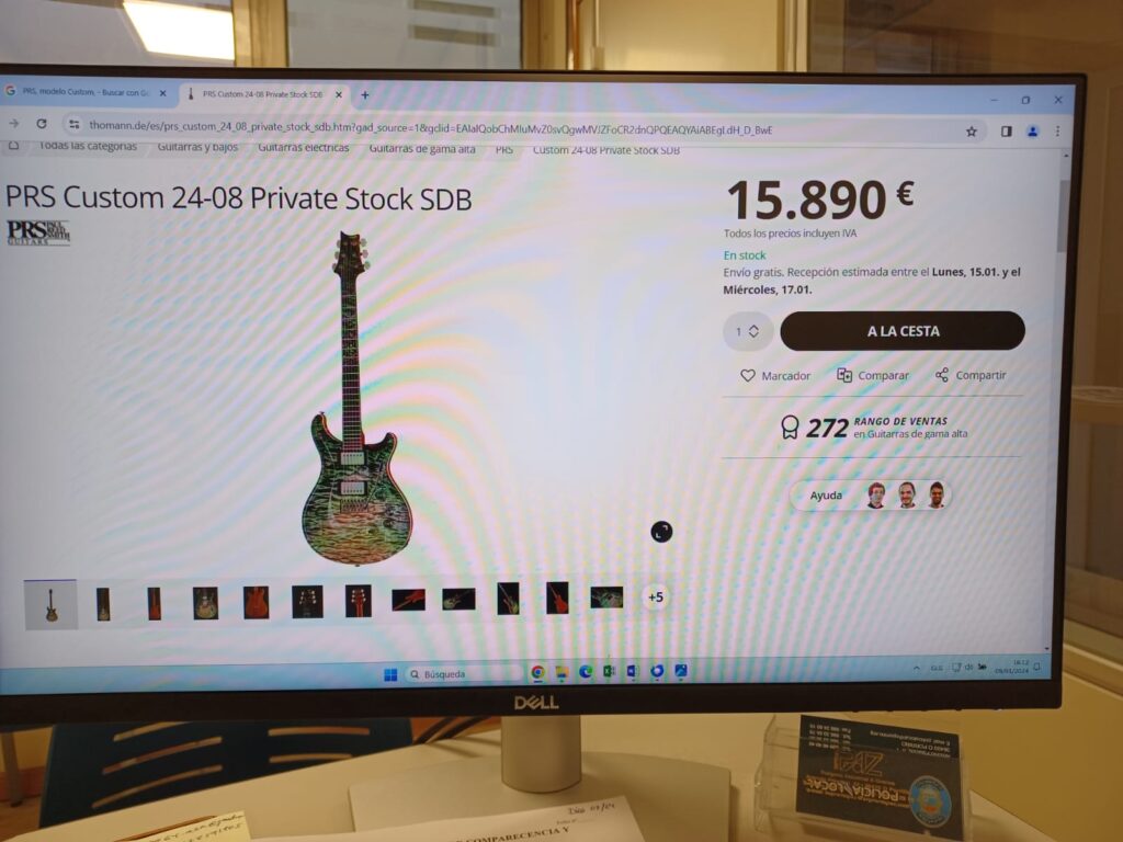 El caco más ruinoso y torpe: detenido tras robar una guitarra de 15.000 euros y venderla por 10 euros