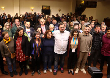 El grupo del BNG en el Parlamento: 25 diputados, de los que 14 son mujeres