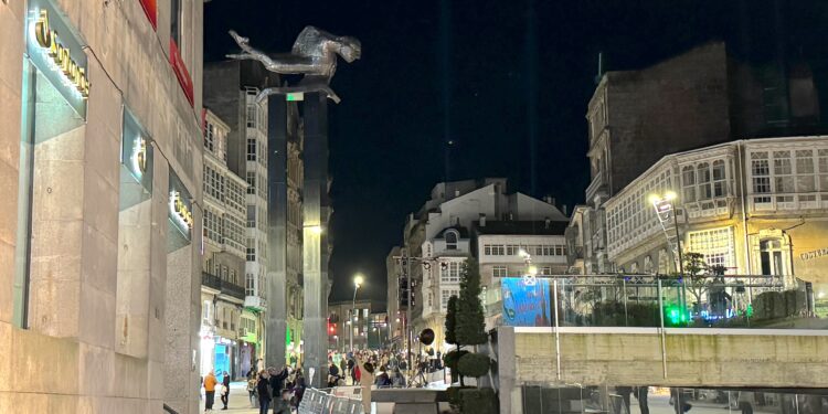 Monumentos de Vigo a oscuras