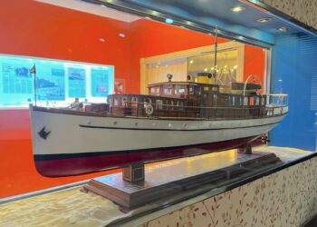 Un barco con historia en el Talaso de Baiona