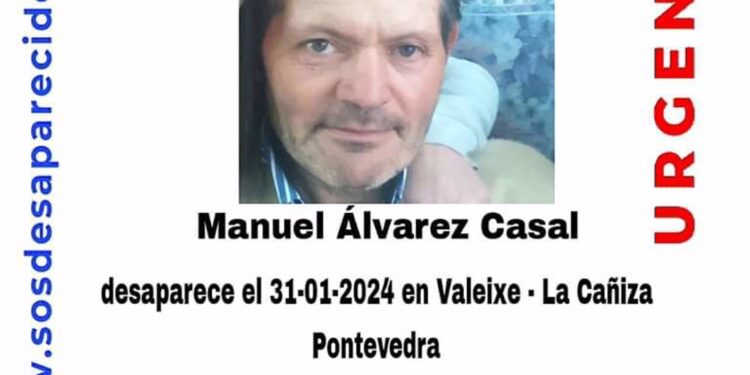 Buscan a un vecino de A Cañiza de 56 años desaparecido desde el miércoles
