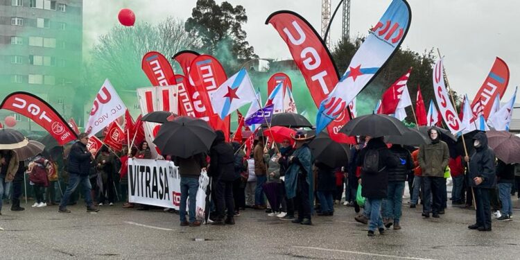 Semana 14 de huelga en Vitrasa: reunión con dirección el martes y continúan las movilizaciones