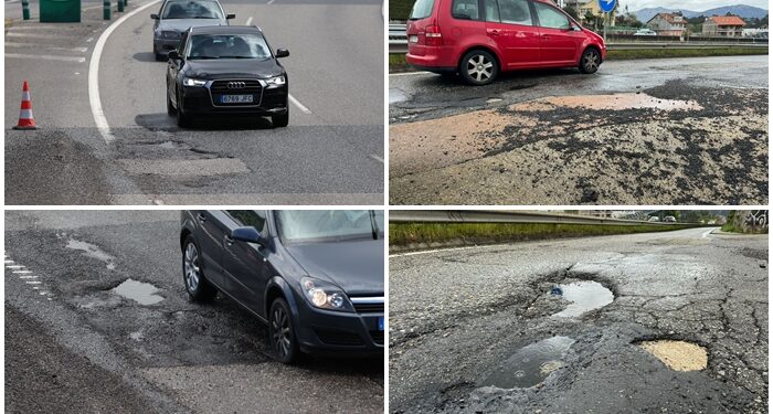 Cientos de «fochancas» colonizan la A-55: así está la lamentable y bochornosa autovía entre Vigo y Porriño