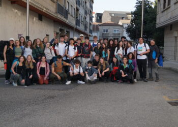Cuarenta adolescentes de cuatro continentes comparten el Camino desde O Porriño
