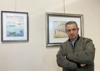 El centro cultural de Beade acoge la exposición «Acuarelas de Abalde»