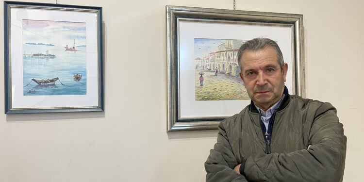 El centro cultural de Beade acoge la exposición «Acuarelas de Abalde»