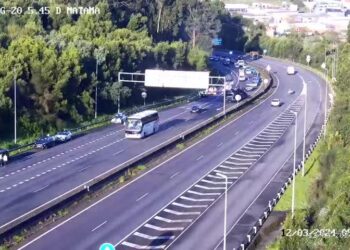 Retenciones en la VG-20 y en los accesos tras un accidente múltiple a la altura de Matamá