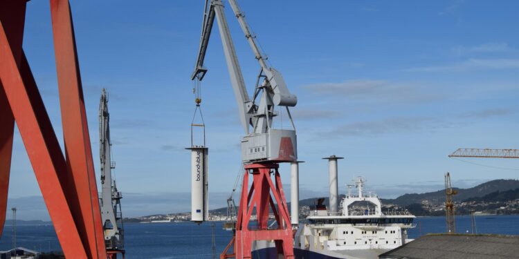 El astillero vigués San Enrique instala velas de succión en el barco ro-ro «Ville de Bordeaux»