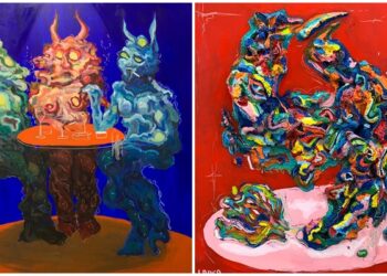 Eva Lareo, nieta del dueño de La Viuda, sigue la rama artística y ya expone en Pontevedra