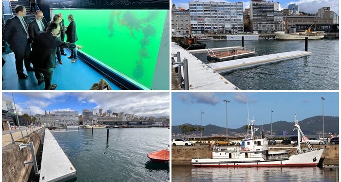Nace el pantalán de la cultura marítima en Vigo: barcos históricos y visores submarinos