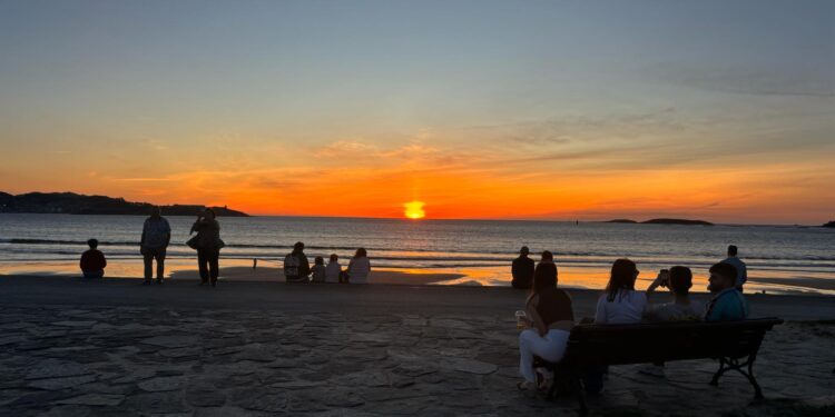El área de Vigo se pone al sol: 28 grados antes del aguacero de Semana Santa