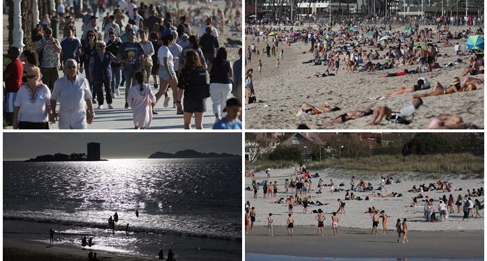 Playas y paseos de la ría, abarrotados: ¿último día de sol esta Semana Santa en Vigo?