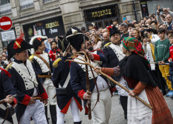 Vigo revive la gesta heroica de 1809: “Fóra franceses!”