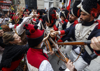 Vigo revive la gesta heroica de 1809: “Fóra franceses!”