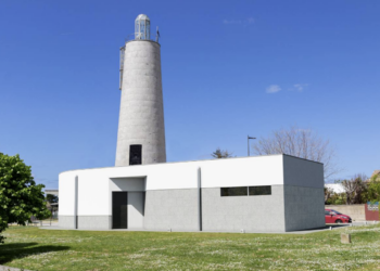 Infografía. Faro de Canido en Panxón, Nigrán