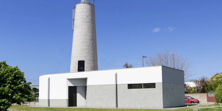 Infografía. Faro de Canido en Panxón, Nigrán