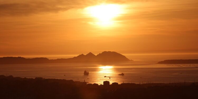 El espectáculo incomparable del atardecer en Vigo