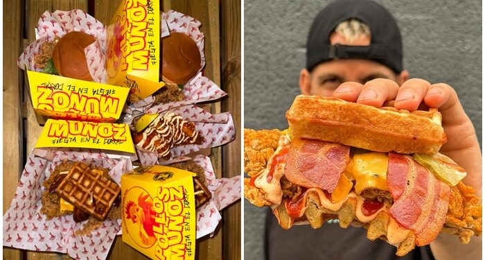 La ´foodtruck´ de ´Pollos Muñoz´ ya carga su destino hacia Vigo