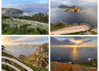 Así relucen las islas de los dioses desde su cumbre: 360 grados en las Cíes en 60 segundos