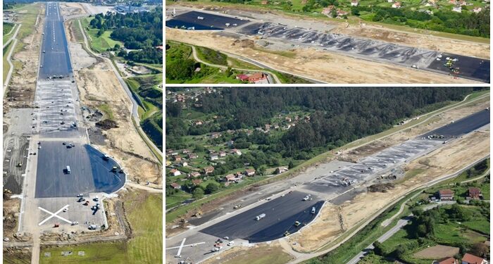 La impresionante reparación del aeropuerto de Vigo: las obras de Peinador a vista de pájaro