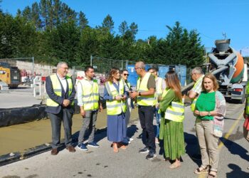 Avanzan las obras de la senda peatonal entre A Ramallosa y Parada