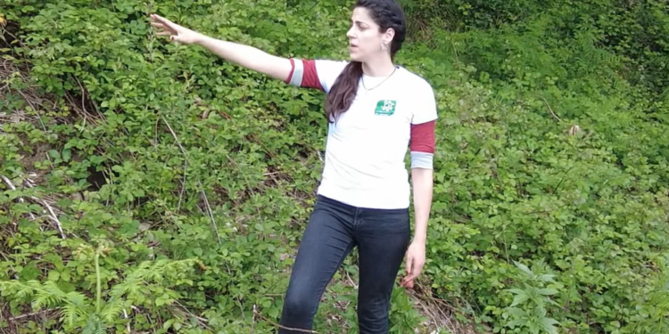 Mos toma muestras para analizar el vertido detectado por los ecologistas en Afouteza