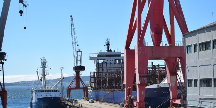 El portacontenedores ‘EVI Nicola’ regresa al mar