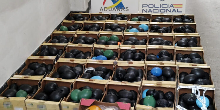 Melones sin pulpa rellenos de cocaína: la Policía interviene más de 1.000 kilos ocultos en zumos y fruta