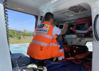 Herida una joven tras salirse de la vía y caer por un desnivel de más de 10 metros