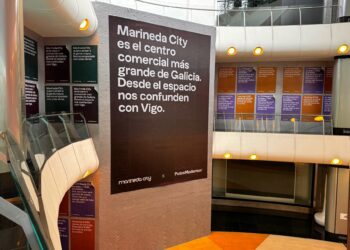 Las luces de Vigo desde el espacio