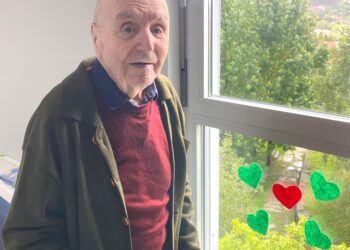 Manuel Saborido, director del colegio de Alcabre, cumple 103 años